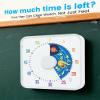 BellMan 8 Inch Large Visual Timer for Kids and Adults, Non-Ticking Visual Countdown Timers with 5 Music Alarm for Classroom Desk Countdown Clock with Magnetic Backing (White) view 2