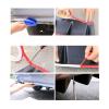 ARTAER Car Shark Rear Bumper Universal Chassis Spoiler Lip Diffuser Deflector ABS Rear Spoiler Bumper Chassis Spoiler(3pcs 85CM-Carbon) view 4