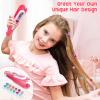 Vunrahsg Hair Gem Stamper Kit Hair Accessories for Girls Toy Bling Hair Styling Tool Reusable Shining Diamonds Hair Bead Jewelry Crafts Styling Head Stuff Birthday Gifts Toys 3 4 5 6 7 8-12 Girl Toys view 4