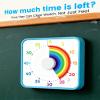 Classroom Timer with 5 Musical Melody Alarms, Large Visual Timer for Teachers, Magnetic & Rainbow Pattern Ideal for Classroom Use & Kids, 8 Inches view 2
