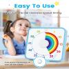 Classroom Timer with 5 Musical Melody Alarms, Large Visual Timer for Teachers, Magnetic & Rainbow Pattern Ideal for Classroom Use & Kids, 8 Inches view 4