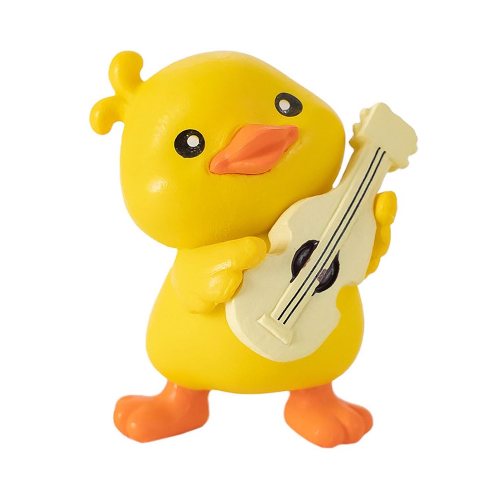 6Pcs Mini Raincoat Little Yellow Duck Decorations Head-wear Hair Accessories DIY Resin Accessories