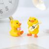 6Pcs Mini Raincoat Little Yellow Duck Decorations Head-wear Hair Accessories DIY Resin Accessories view 4
