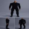 1/12 Scale Male Clothes, Black One-Piece Suit Sportswear Clothing Model for 6-inches Muscular Man Action Figure Broad-Shouldered Body, 1/12 Action Figure One-Piece Sportswear Jumpsuit Costume Outfit view 2
