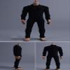 1/12 Scale Male Clothes, Black One-Piece Suit Sportswear Clothing Model for 6-inches Muscular Man Action Figure Broad-Shouldered Body, 1/12 Action Figure One-Piece Sportswear Jumpsuit Costume Outfit view 3