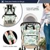 Burbuja Little Turtles Diaper Bag Backpack for Women Men, Large Travel Diaper Bag Tote with Stroller Straps & Insulated Pockets, Nursery Essential view 4