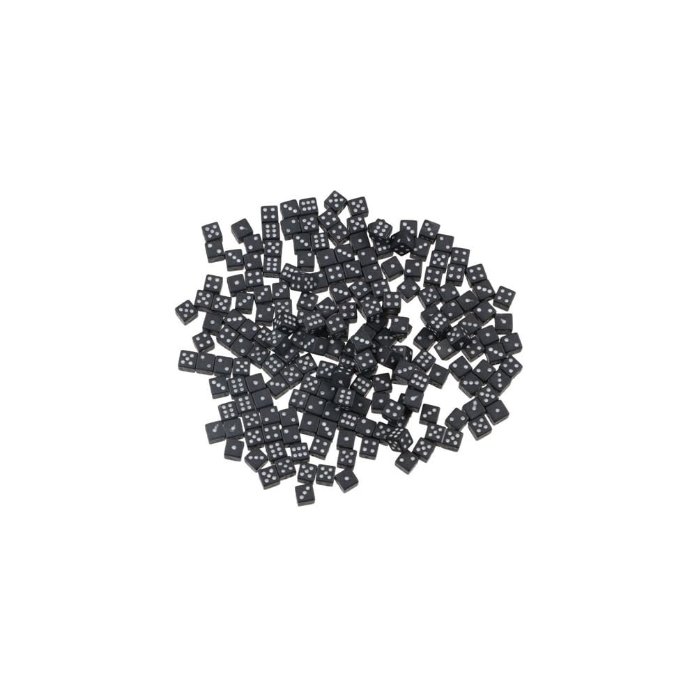 200Pcs 5mm Plastic Six Sided Dice, Acrylic Square Dice