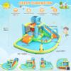 12.8x12FT Water Slide Bounce House for Kids, 12-in-1 Inflatable Water Park with Catch Ball Set/Toss Rings/Water Soaker Balls/Water Gun/Basketball/Splash Pool/Water Cannon/Climbing Wall/Basketball Hoop view 2