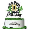1 Pack Soccer Happy 11th Birthday Cake Topper Sport Soccer Ball Cake Picks for Football Theme Kids 11th Birthday Party Cupcake Decorations Supplies view 1