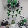 1 Pack Soccer Happy 5th Birthday Cake Topper Sport Soccer Ball Cake Picks for Football Theme Kids 5th Birthday Party Cupcake Decorations Supplies view 4