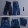 1/12 Scale Male Clothes, Casual Jeans Sweatpants Clothing for 6-inches Action Figure Body, Casual Sweatpants Wide-Leg Jeans Casual Pants 1/12 Doll Clothing Pants Costume (Light Blue + Belt) view 3
