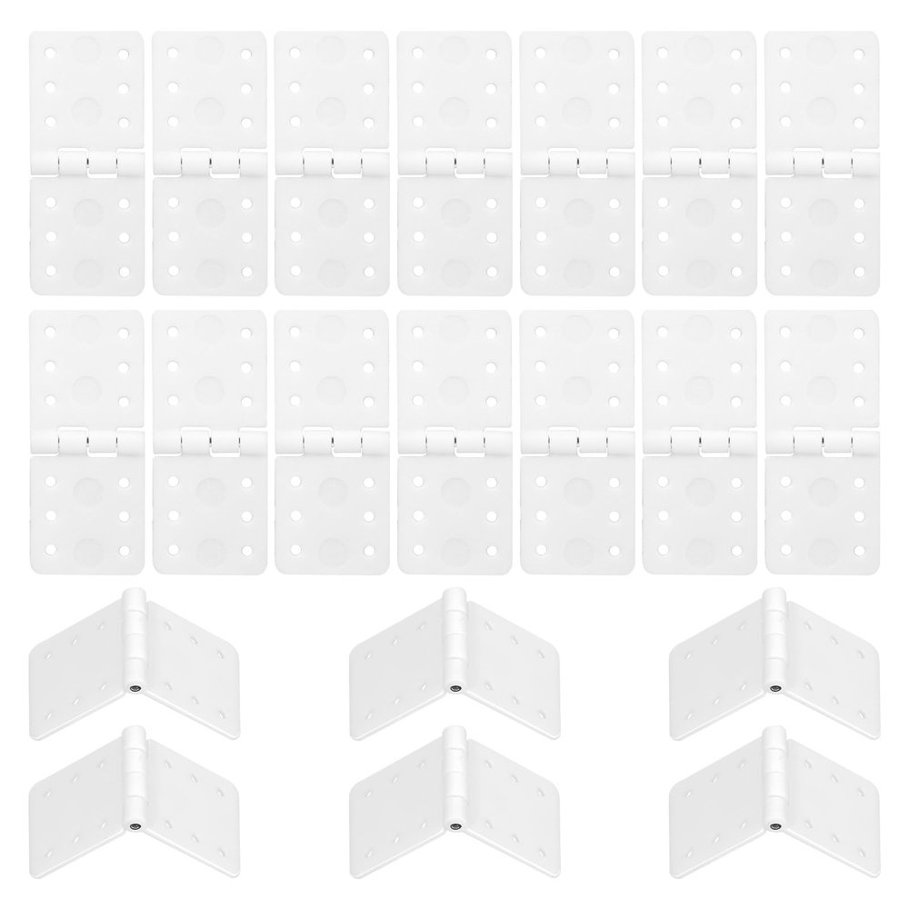 EupHHonycs 20 Pcs Nylon Hinges, Remote Control Aircraft Hinges RC Plane Parts for Fixing Nylon Small Hinges Fixed Wing Model Airplane Square Loose-Leaf