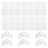 EupHHonycs 20 Pcs Nylon Hinges, Remote Control Aircraft Hinges RC Plane Parts for Fixing Nylon Small Hinges Fixed Wing Model Airplane Square Loose-Leaf view 1