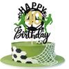 1 Pack Soccer Happy 40th Birthday Cake Topper Sport Soccer Ball Cake Picks for Football Theme Kids 40th Birthday Party Cupcake Decorations Supplies view 1