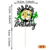 1 Pack Soccer Happy 40th Birthday Cake Topper Sport Soccer Ball Cake Picks for Football Theme Kids 40th Birthday Party Cupcake Decorations Supplies view 2