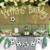 1 Pack Soccer Happy 40th Birthday Cake Topper Sport Soccer Ball Cake Picks for Football Theme Kids 40th Birthday Party Cupcake Decorations Supplies view 3