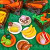 BrickBounty 220 Pcs Classic Food Building Toy Set, Pretend Play Food for Bricks Friends City Farm Series, Imaginative Gift Building Block Toys for Boy and Girl view 4