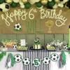 1 Pack Soccer Happy 17th Birthday Cake Topper Sport Soccer Ball Cake Picks for Football Theme Kids 17th Birthday Party Cupcake Decorations Supplies view 3