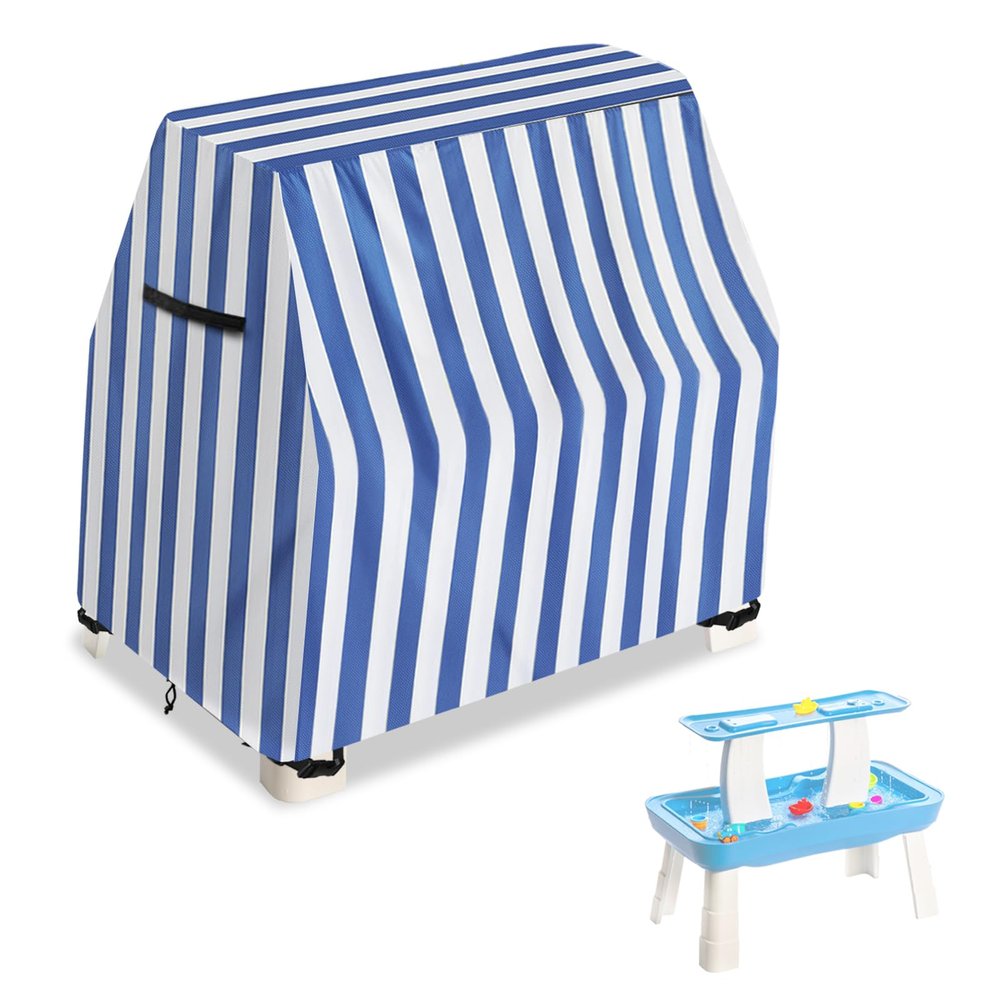 AIickwang Kids Water Table Cover,Outdoor Heavy Duty 600D Waterproof Anti-UV Toddler Water Play Tables Cover,Compatible with GoSports Splash Station Water Table,Blue