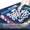 4PCS Mahjong Tiles Pushers, Clear Mahjong Racks Pusher, Acrylic Storage Organizer, Mahjongs Accessories, for Board Game Poker Chip Accessories view 2
