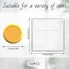 50 Pcs Single Plastic Coin Sleeves for Collectors, 2.2 x 2.2 Inches Clear Penny Holders Individual PVC Coin Protector Sleeves Collector for Coins Collectors Jewelry Storage view 2