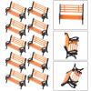 10pcs Benches Model for MINI Plastic Benches Park Street Bench Chair Model Scenery Decoration for Fairy Garden Decor, Dollhouse Furniture view 3