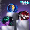 MAGICYOYO N11 Professional Yoyo  Unresponsive Design for Adult Tricks, Suitable Yoyo for Kids 8-12 or Above, Dual-Purpose Responsive Bearing, 12 Extra Strings, Case, Bearing Kit - Black Green Purple view 2
