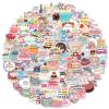 100Pcs Happy Birthday Stickers, Vinyl Cartoon Birthday Cake Stickers, Waterproof Birthday Party Decals for Water Bottles, Laptops, Scrapbooking, DIY Crafts view 1