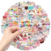 100Pcs Happy Birthday Stickers, Vinyl Cartoon Birthday Cake Stickers, Waterproof Birthday Party Decals for Water Bottles, Laptops, Scrapbooking, DIY Crafts view 4