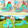 AKEYDIY Bounce House Water Slide, Inflatable Water Slide for Kids 3-10 with Air Blower, Kids Bouncy Castle Durable Sewn and Extra Thick, Family Backyard Jump House with Ball Pit, Water Gun, Fun Slide view 4