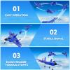 Beffkkip F22 RC Plane, 2 Channel 2.4 GHz Remote Control Airplane, Large RC Fighter Jet Toy with Lights, Easy to Fly, Gift for Kids, Adults & Beginners view 3