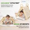 BlueWood Pikler Triangle Set with Cushion - Climbing Toys for Toddlers 9-in-1, Montessori Philosophy Play Jungle Gym with Arch, Ramp, Ladder (Blue) view 3