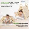 BlueWood Pikler Triangle Set with Cushion - Climbing Toys for Toddlers 9-in-1, Montessori Philosophy Play Jungle Gym with Arch, Ramp, Ladder (Natural Color) view 3