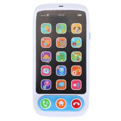 RiToEasysports Kids Cell Phone Toy, Multifunction Musical Interactive Learning Cell Phone for Toddler Baby Kids Boys Girls (Blue)