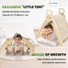 BlueWood Pikler Triangle Set with Cushion - Climbing Toys for Toddlers 9-in-1, Montessori Philosophy Play Jungle Gym with Arch, Ramp, Ladder (Rainbow) view 3