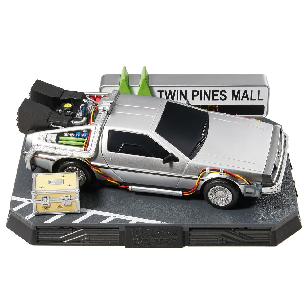 CC Countdown Characters Twin Pines Mall DeLorean Time Machine Buildable Advent Calendar 2025 Official Back To The Future Collectible Character Statue