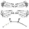 GDOOL Upgrade Aluminum Suspension Arms & Steering Knuckle Kit & Steering Linkage Assembly Spare Parts for 1/14 Scale H14BM 14209 14210 JC14EP HP474 HP141S 1/14 RC Cars(Silver) view 3