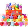 120 Pack Squishy Toys, Kawaii Squishies Party Favors for Kids 4-8 8-12 Treasure Box Toys for Classroom Birthday Xmas Gifts Goodie Bag Mini Animals Mochi Squishy Stress Relief Sensory Toys Random view 1