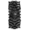 118mm RC Crawler Tires and Negative Offset -10mm Aluminum Beadlock Wheel 12mm Hex for Most 1/10 Tracked Vehicles Such as TRX-4 D90 D110 TF2 Tamiya CC01 Axial 90047 SCX10III Gen8 R240 (Porcelain) view 4