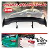 Real Carbon Fiber 145cm GT Spoiler Universal Racing Rear Tail Trunk Wing Spoiler Aluminum Bracket Compatible for BMW Subaru Body Kit(Carbon Fiber Look) view 4