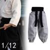 1/12 Scale Figure Joggers Pant Miniature Doll Costume Casual Sports Loose Cosplay with Belt for 6 inch Male Action Figures, Black Belt view 2