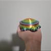 Cute Sandbox Turtle with removable lid | Desk Bin Organizer | Turtle Pet Feeder | Fish tank accessories | Feed Hamsters and Gerbils (Brown, 3 Inch) view 3