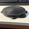 Cute Sandbox Turtle Ashtray with removable lid | Desk Bin Organizer | Animal Ashtray | Fish tank accessories | Feed Hamsters and Gerbils (Marble, 8 Inch) view 3