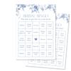 InvitationHouse 30 Prefilled Bridal Shower Bingo Cards (Blue Vintage Floral) view 1