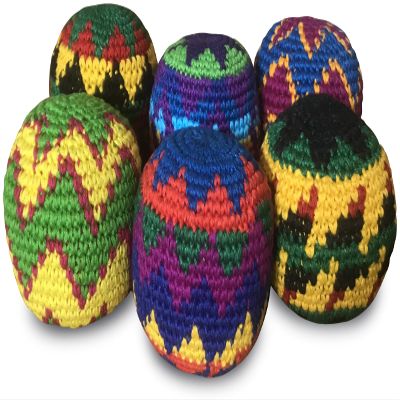 DIRTBAG Footbag Crochet 6-Pack of Sacks You Kick
