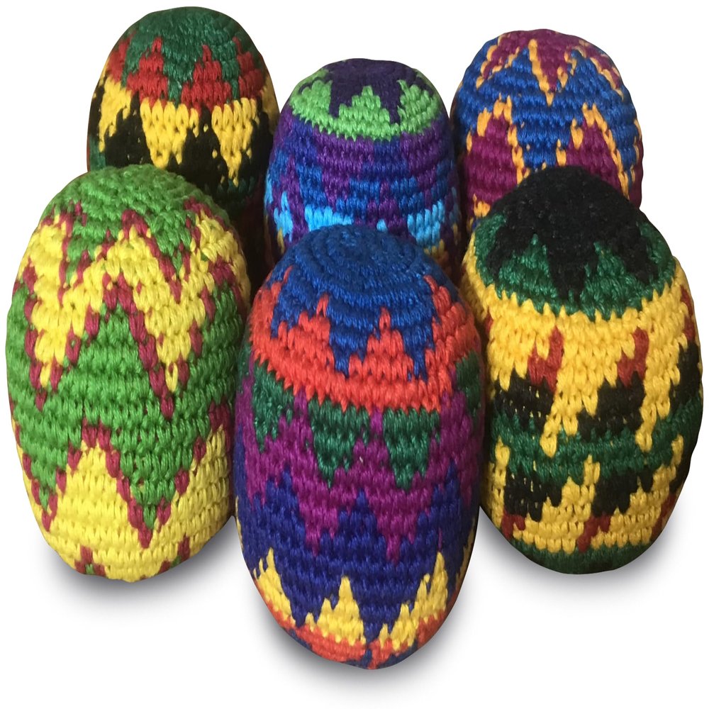 DIRTBAG Footbag Crochet 6-Pack of Sacks You Kick