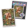 4" Forager Squirrel Tarot Card Sticker 1 Pack Foraging Squirrels Vinyl Decal Stickers, Animals Nature Waterproof Decals for Laptop, Car, Water Bottle (1) view 1