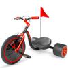 Drift Trike for Kids Ages 5+  16" Front Wheel Ride-On with Adjustable Seat, Steel Frame, Rear Slick Drift Wheels & Safety Flag  Madd Gear - (Black Red) view 1
