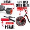 Drift Trike for Kids Ages 5+  16" Front Wheel Ride-On with Adjustable Seat, Steel Frame, Rear Slick Drift Wheels & Safety Flag  Madd Gear - (Black Red) view 4