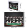 Wooden Puzzle - Boston TerrierDogs Playing Poker - 500 Piece Jigsaw Puzzles for Adults Fun and Relaxing for Adult and Teens Brain TeaserEducational GiftImproves Focus and Memory Puzzle view 2